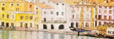 Malcesine sul Garda, (detail) art print by Gustav Klimt