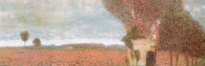 The high poplar, (detail) art print by Gustav Klimt