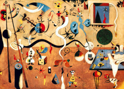 Il carnevale di Arlecchino, 1924-25 art print by Joan Miro