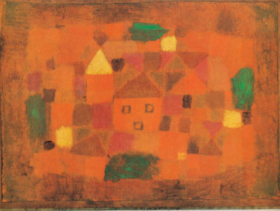 Paesaggio al tramonto, 1923 art print by Paul Klee