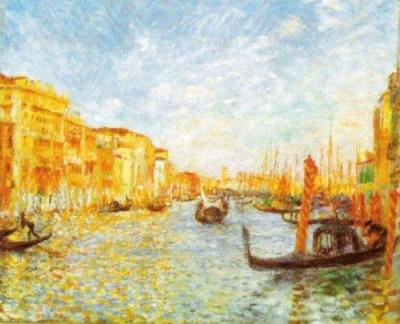 Grand Canal, Venice art print by Pierre Auguste Renoir