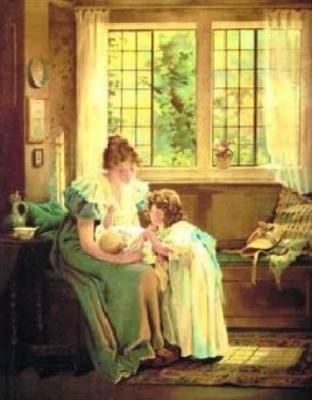 Good Morning Baby art print by Anonymous