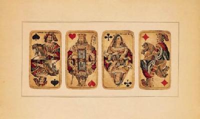 Pepina's Playing Cards art print by Anonymous