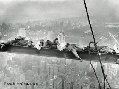 Rockefeller Center 1932 (Resting on a Girder) art print by Anonymous