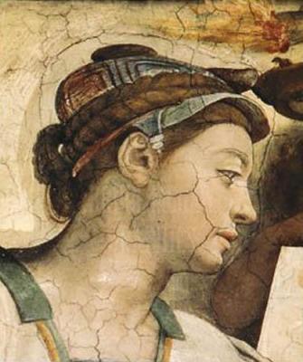 Portrait : Erythrean Sibyl art print by Michelangelo