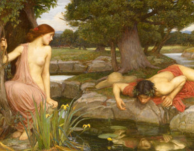 Narcissus And Echo. Echo and Narcissus by John