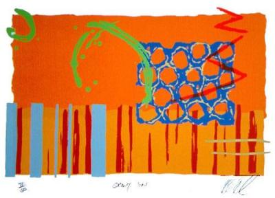 Orange Sun art print by Lee Crew