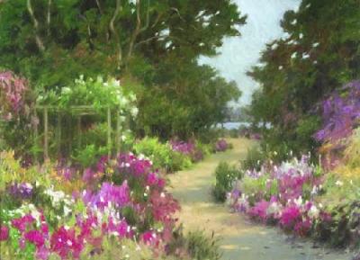 Summer Stroll art print by Allan Myndzak