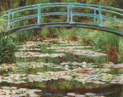 Japanese Bridge art print by Claude Monet