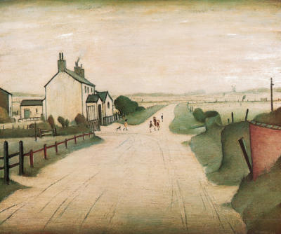 A Country Road art print by LS Lowry