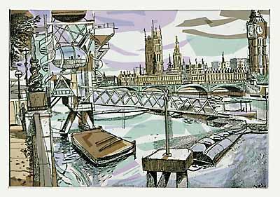 London Eye - Westminster art print by Mark Raggett
