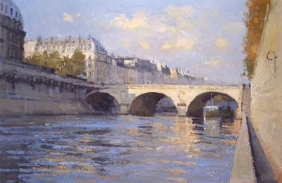 Pont St Michel, Paris art print by Matthew Alexander