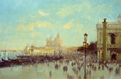 The Salute from the Piazza, Venice art print by Matthew Alexander