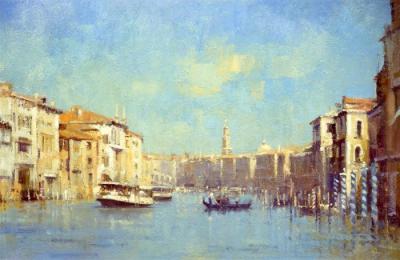 Towards the Rialto, Venice art print by Matthew Alexander