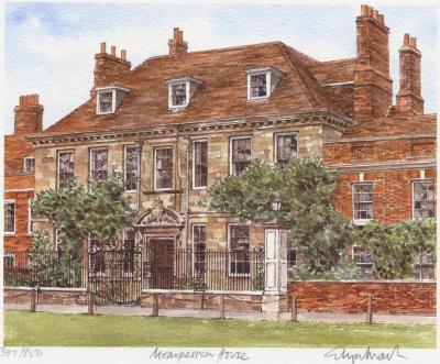 Salisbury - Mompesson House art print by Glyn Martin
