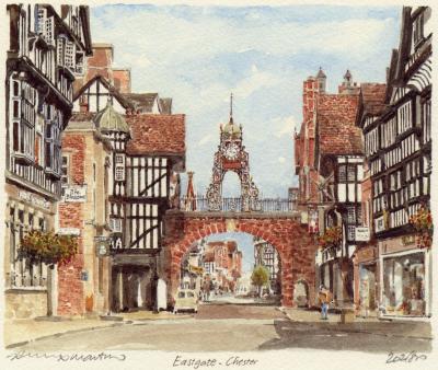 Chester - Eastgate art print by Philip Martin
