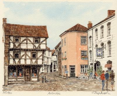 Axbridge art print by Glyn Martin