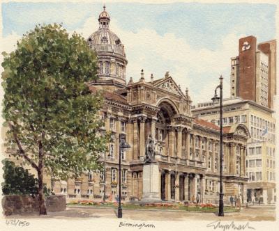 Birmingham - Centre art print by Glyn Martin