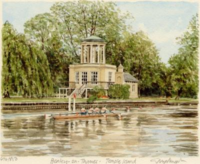 Henley - Temple Island art print by Glyn Martin