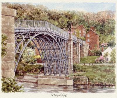 Iron Bridge art print by Glyn Martin