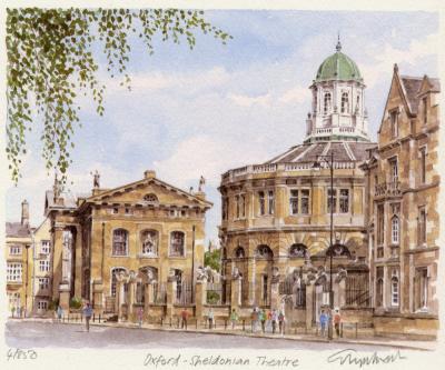 Oxford - Sheldonian Theatre art print by Glyn Martin