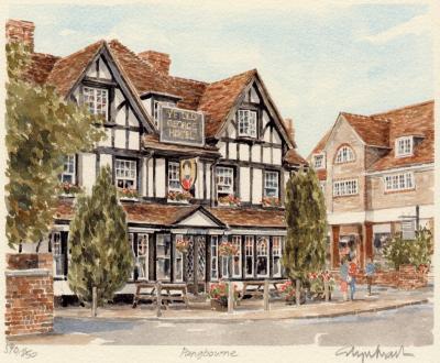 Pangbourne - The Old George art print by Glyn Martin