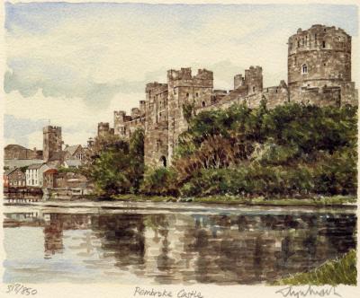 Pembroke Castle art print by Glyn Martin
