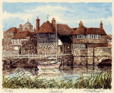 Sandwich - Gatehouse art print by Glyn Martin