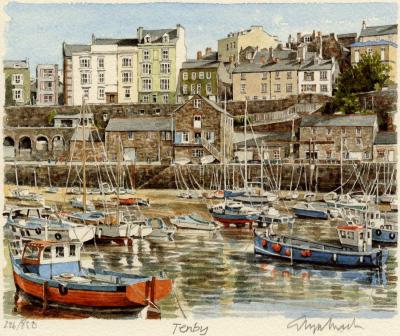 Tenby art print by Glyn Martin