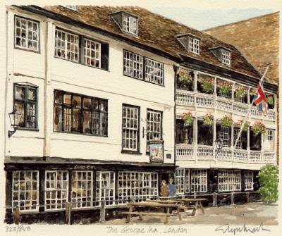 The George - Southwark art print by Glyn Martin