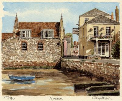 Topsham art print by Glyn Martin