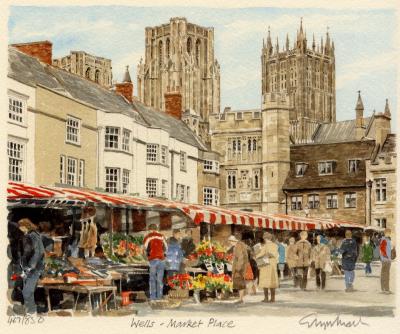 Wells art print by Glyn Martin
