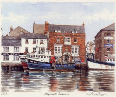 Weymouth - Harbour art print by Glyn Martin