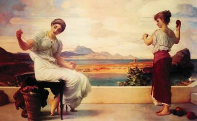 Winding the Skein art print by Lord Frederick Leighton