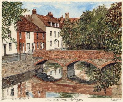 Abingdon - Mill Stream art print by Philip Martin