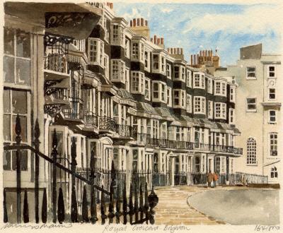 Brighton - Royal Crescent art print by Philip Martin