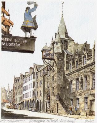 Edinburgh - Canonsgate art print by Philip Martin