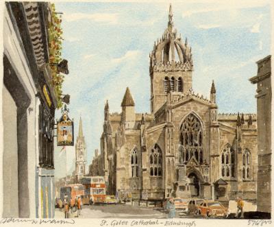 Edinburgh-St. Giles Cathedral art print by Philip Martin