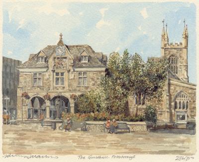 Peterborough - Guildhall art print by Philip Martin