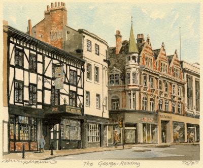 Reading - The George art print by Philip Martin