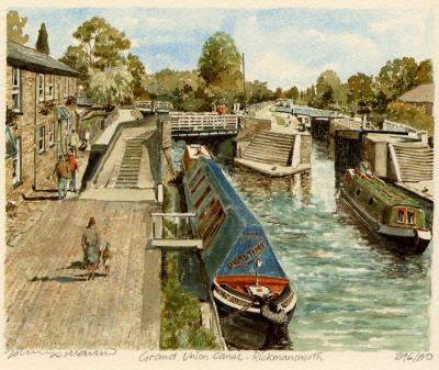 Rickmansworth - G. U. Canal art print by Philip Martin