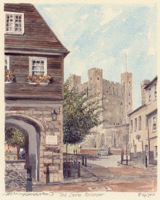 Rochester Castle art print by Philip Martin