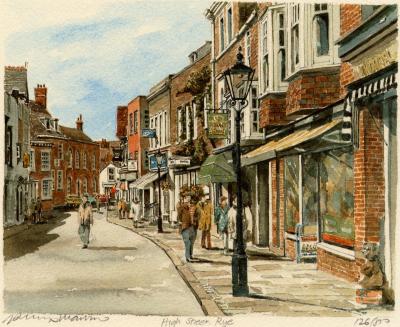 Rye - High Street art print by Philip Martin