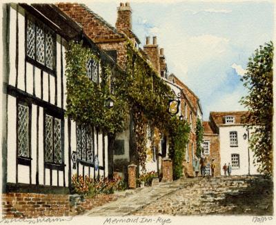 Rye - Mermaid Inn art print by Philip Martin