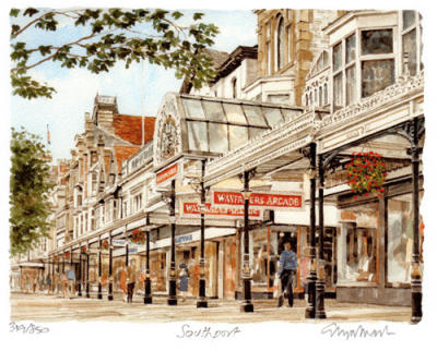 Southport - Lord Street art print by Philip Martin