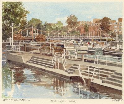 Teddington Lock art print by Philip Martin