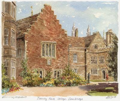 Trinity Hall College art print by Philip Martin
