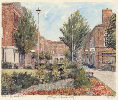 Welwyn Garden City art print by Philip Martin
