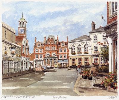 Wimbledon Village art print by Philip Martin