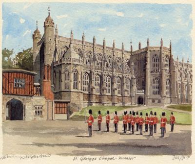 Windsor - St. George's Chapel art print by Philip Martin